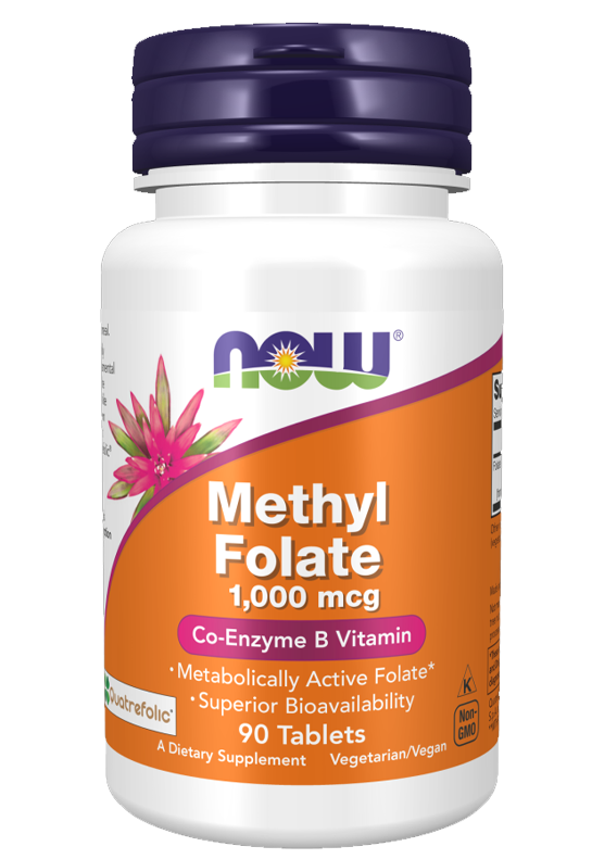Methyl Folate 1,000 mcg Co Enzyme B Vitamin 90 Tablets